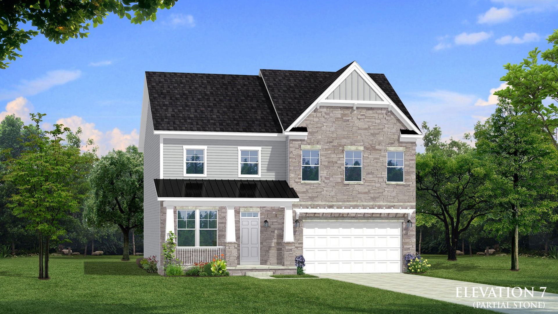 Bridgeport II Elevation 7 at Brunswick Crossing