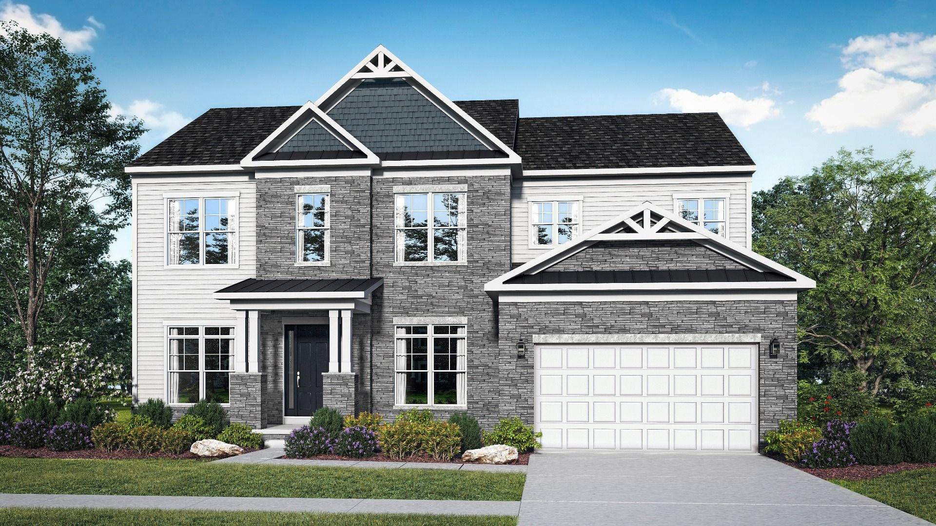 Front View of the Richmond Single Family Home at South Lake in Prince George's County, MD