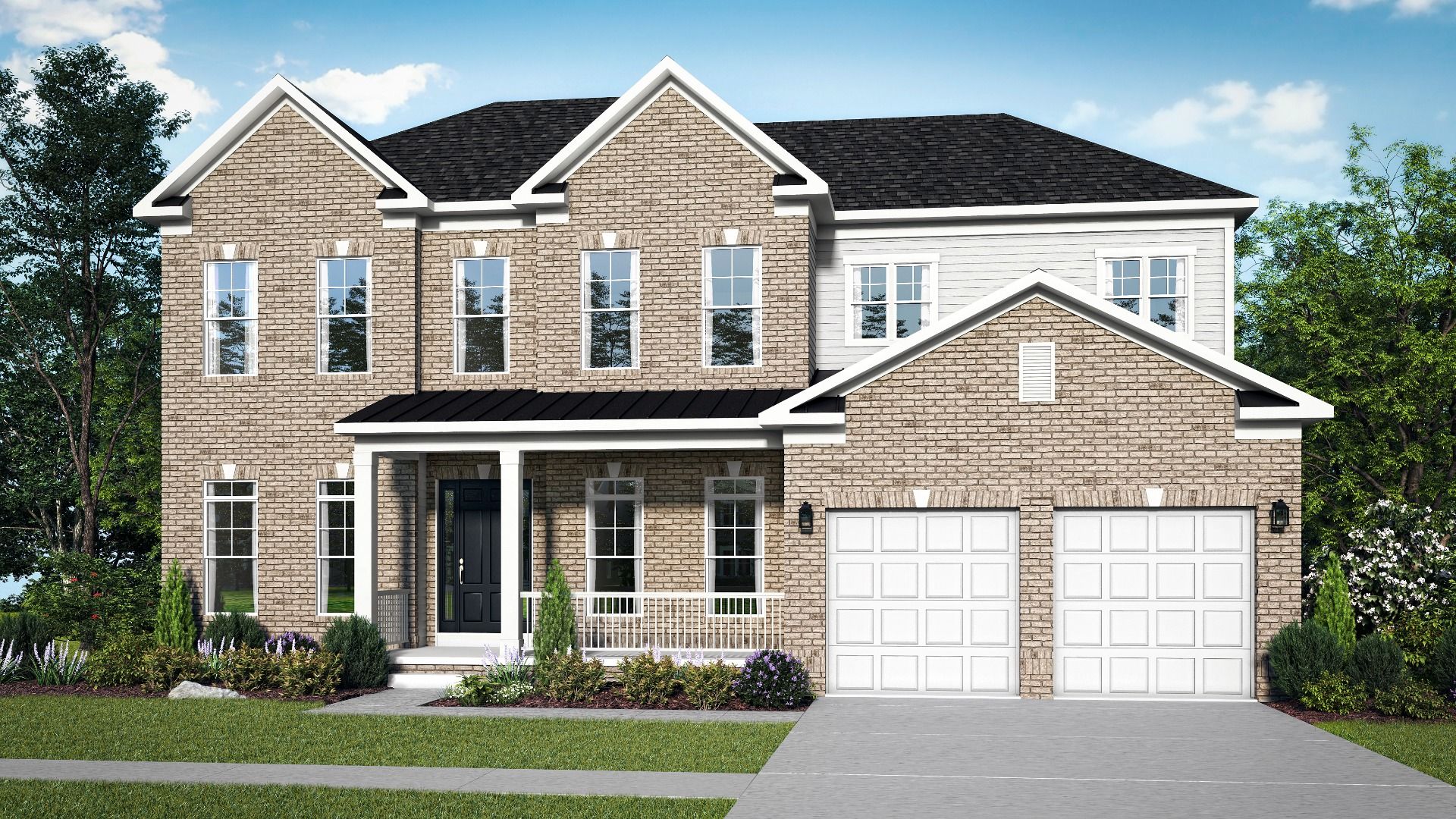 Front View of the Richmond Single Family Home at South Lake in Prince George's County, MD