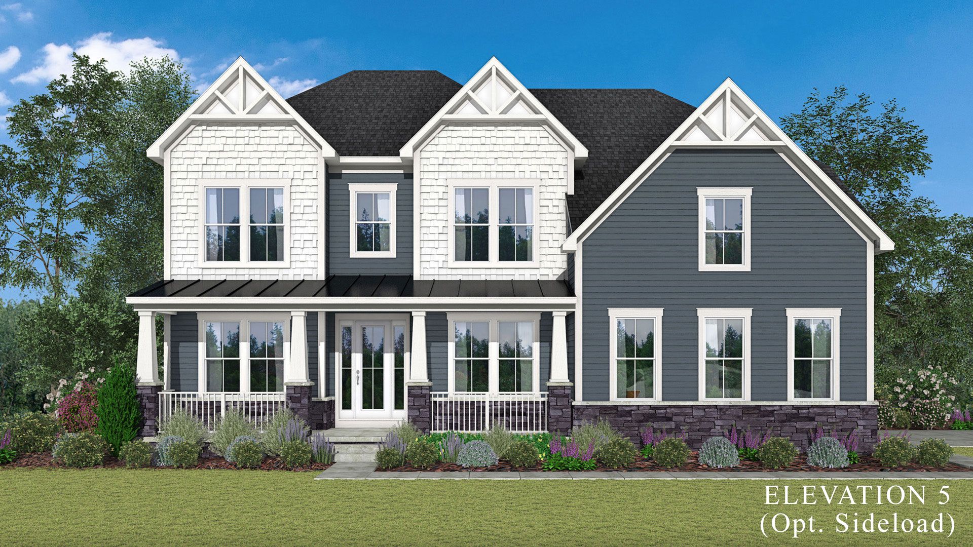 Albemarle Elevation 5 with Optional Sideload Garage - Sideload Not Offered
