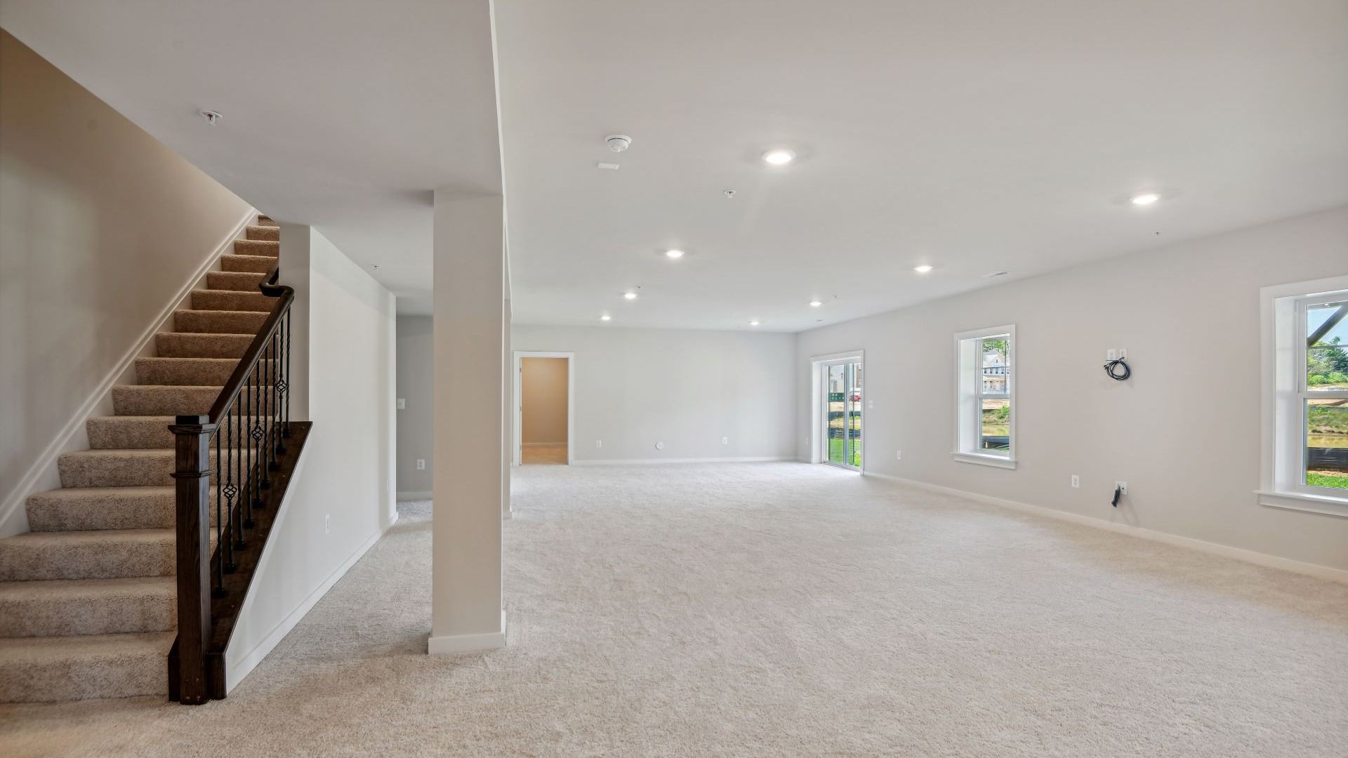 The Finished Lower Level in the Creighton at South Lake is Ideal for Entertaining Guests