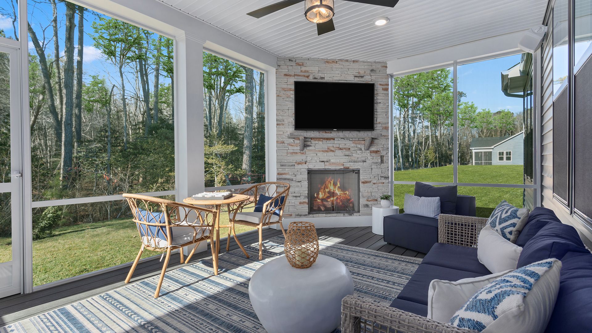 The Barbados Single Family Home at South Lake Features Outdoor Living Space Ideal for Entertaining Guests