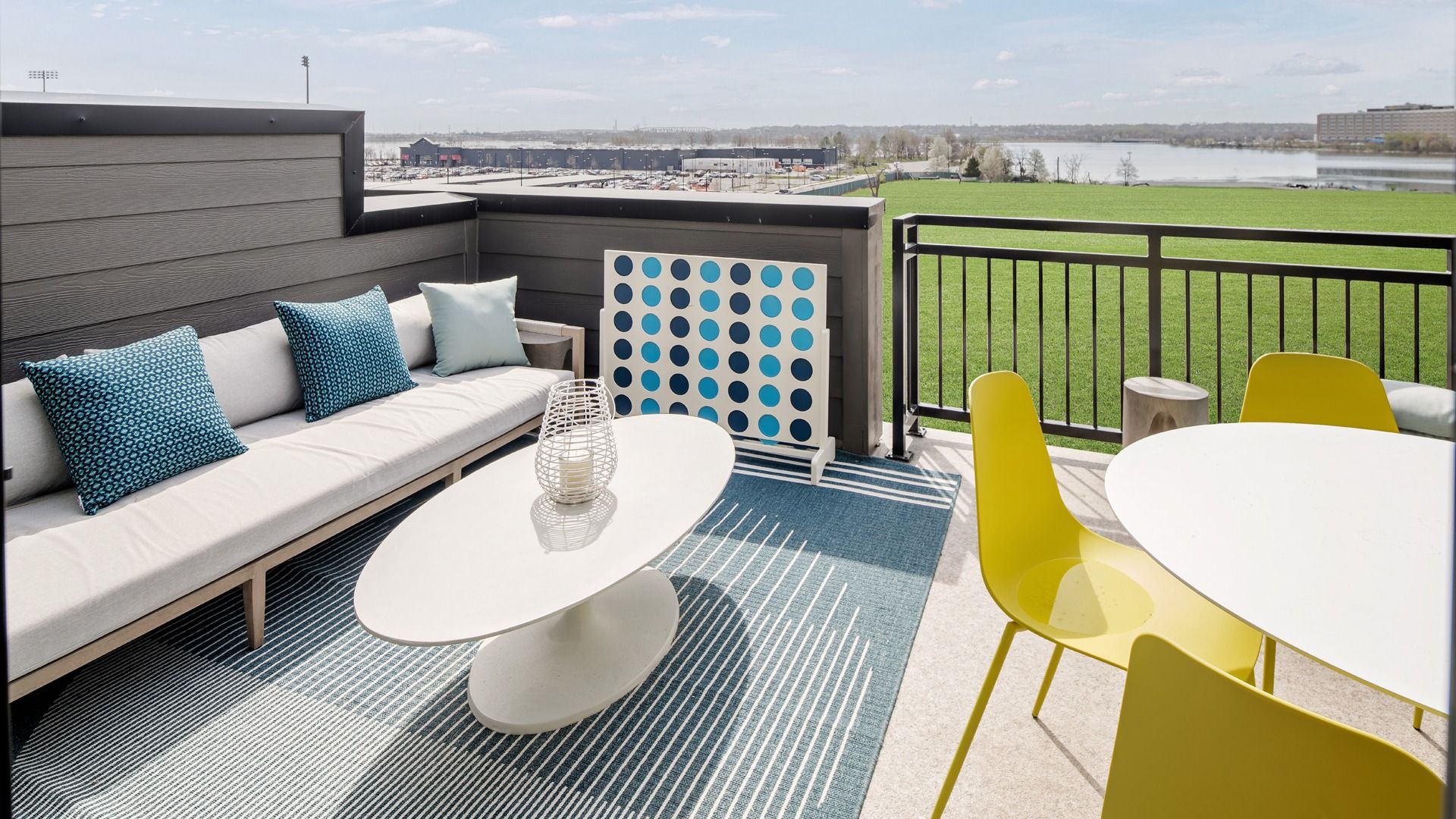 Rooftop Terrace in Townhome at Locke Landing with Scenic Views