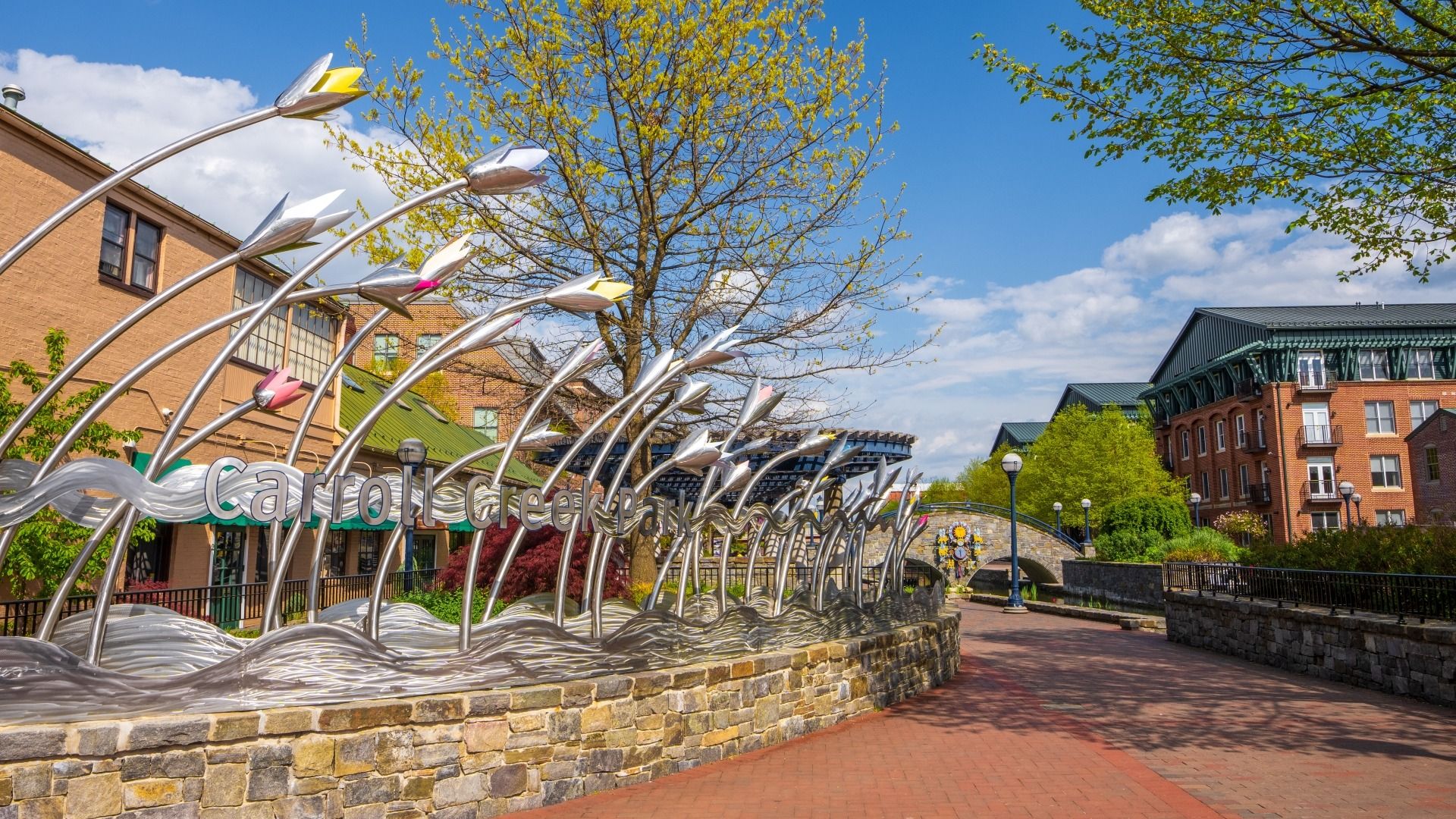 Nearby Carroll Creek Park in Downtown Frederick