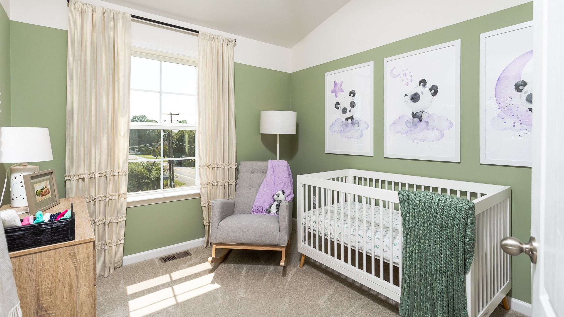 Set up a nursery in the third bedroom of the York II, perfect for a crib and rocking chair.