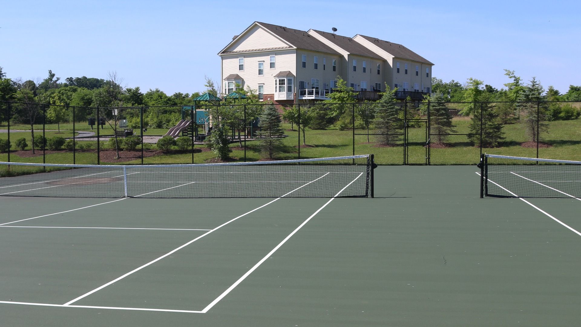 The Neighborhood Tennis Courts at the DRB Homes Martinsburg Station Community