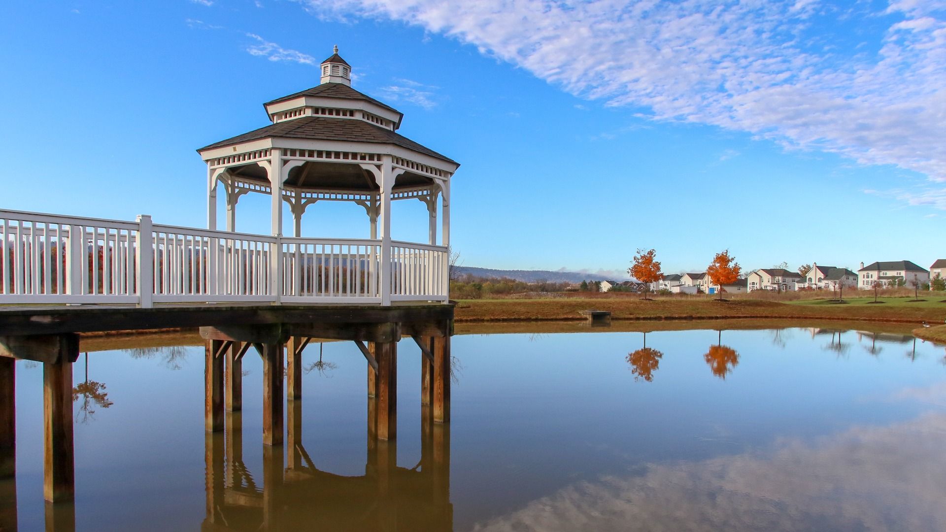 Catch golden hour at the centrally located Martinsburg Station fishing pond and dock.