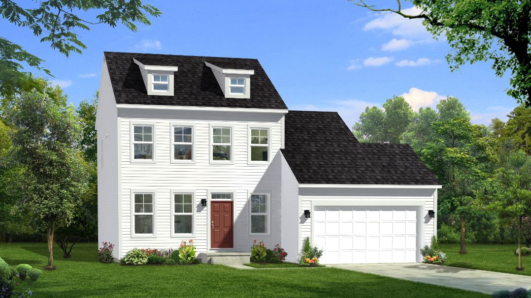 Elevation 3 of the Cypress II Single Family Home by DRB Homes at Huntfield.
