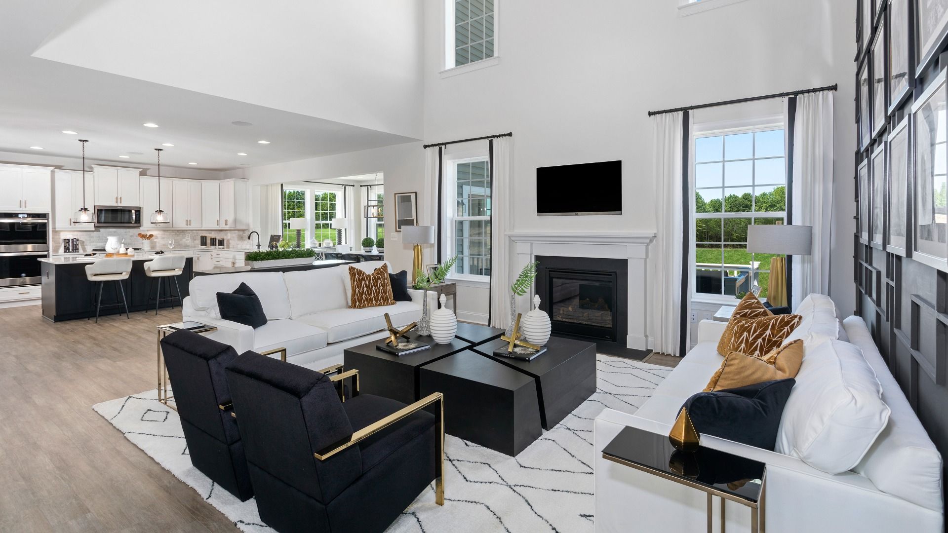 Castlerock II Living Room and Dining Area at Brunswick Crossing