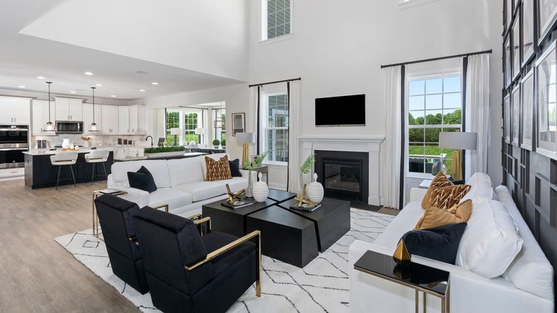 Castlerock II Living Room and Dining Area at Brunswick Crossing