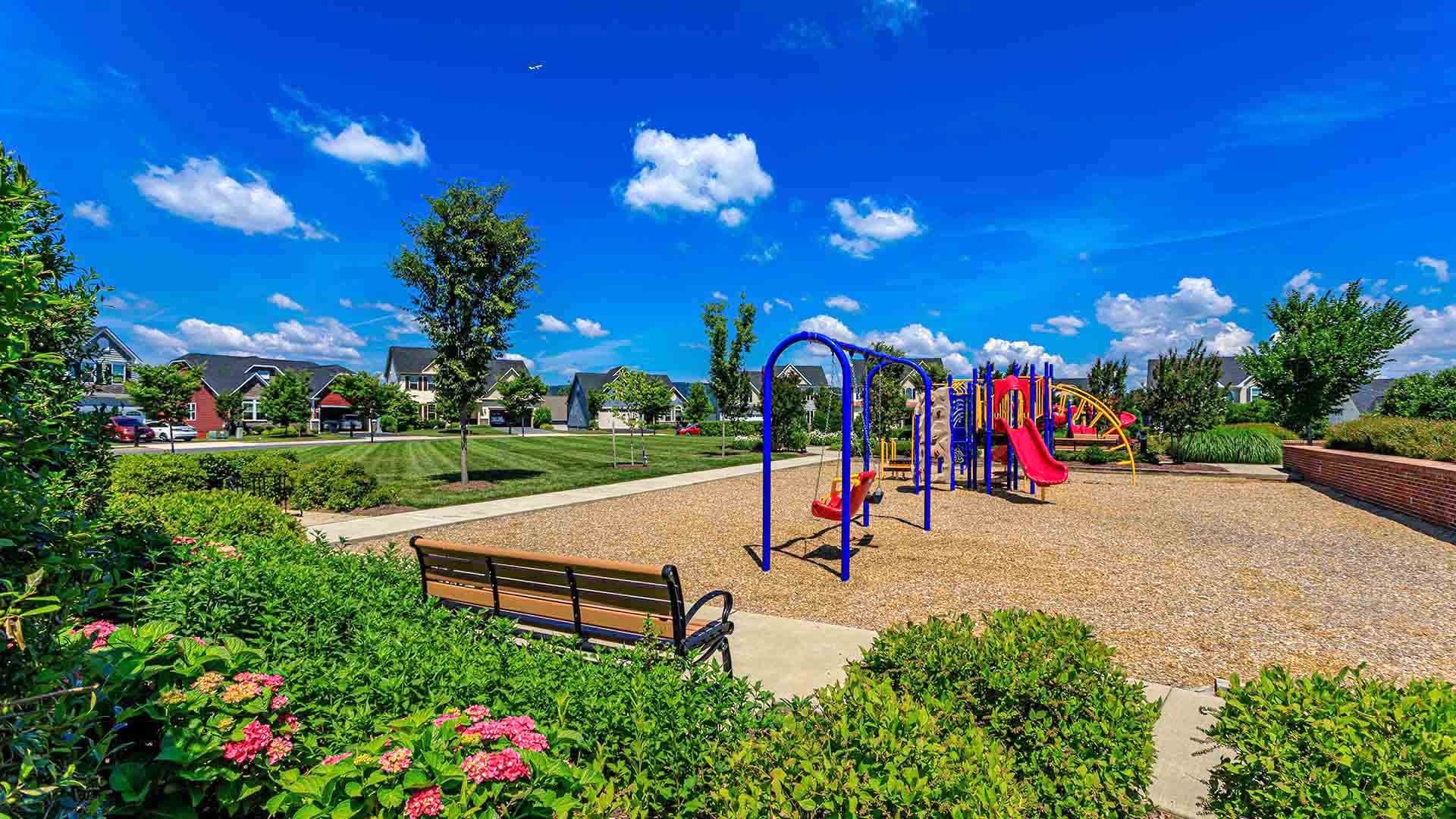 Outdoor Tot Lot for Kids in Brunswick Crossing Community