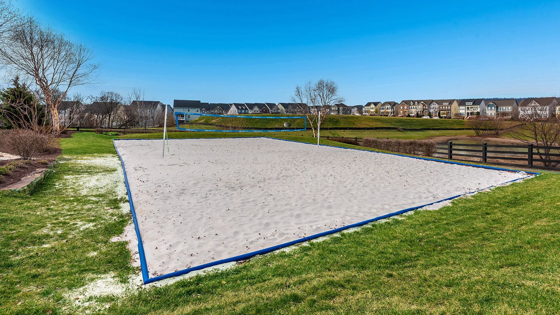 Outdoor Volleyball Court in Brunswick Crossing Community