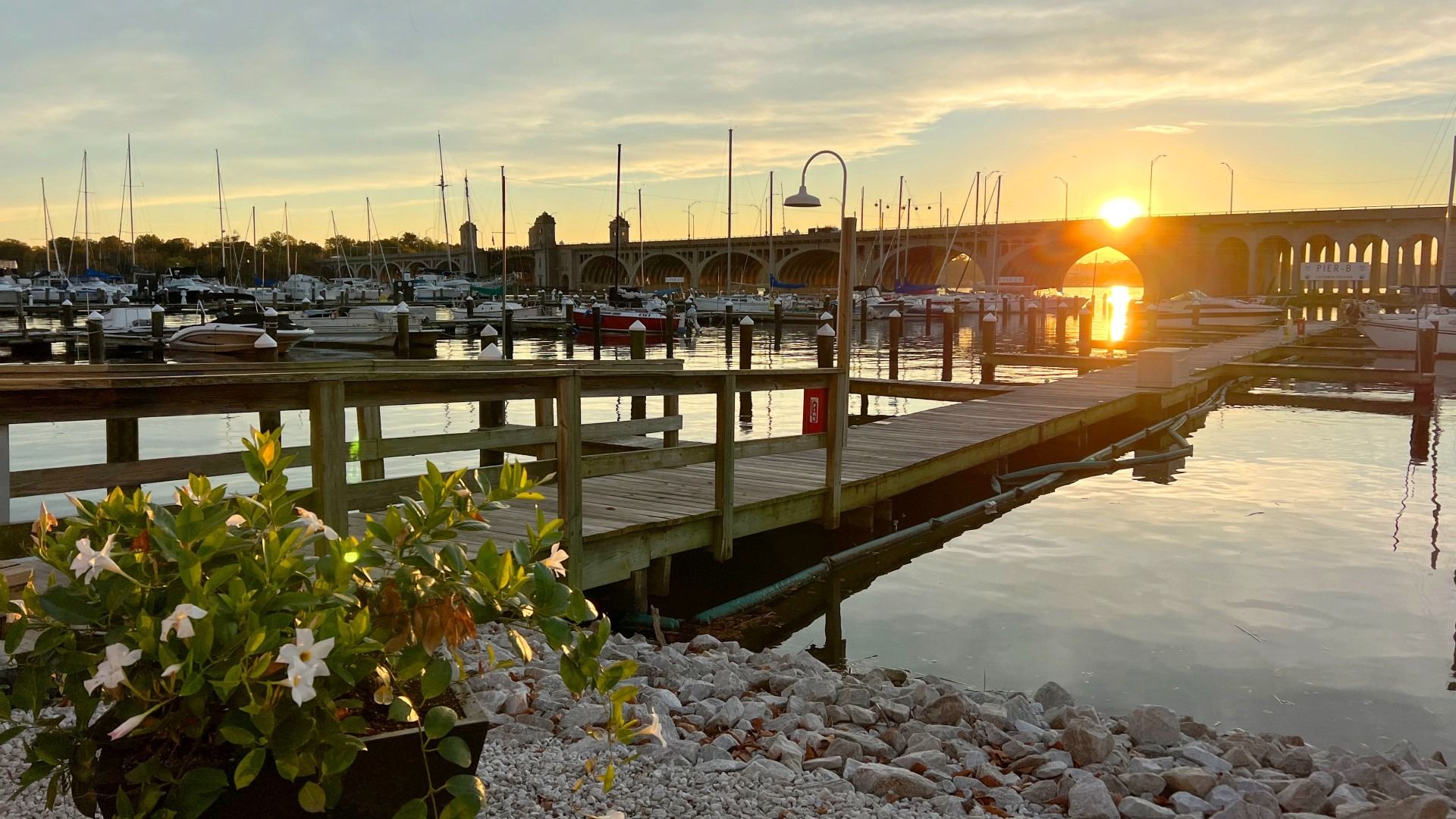 Sunset View of Hanover Bridge from Locke Landing