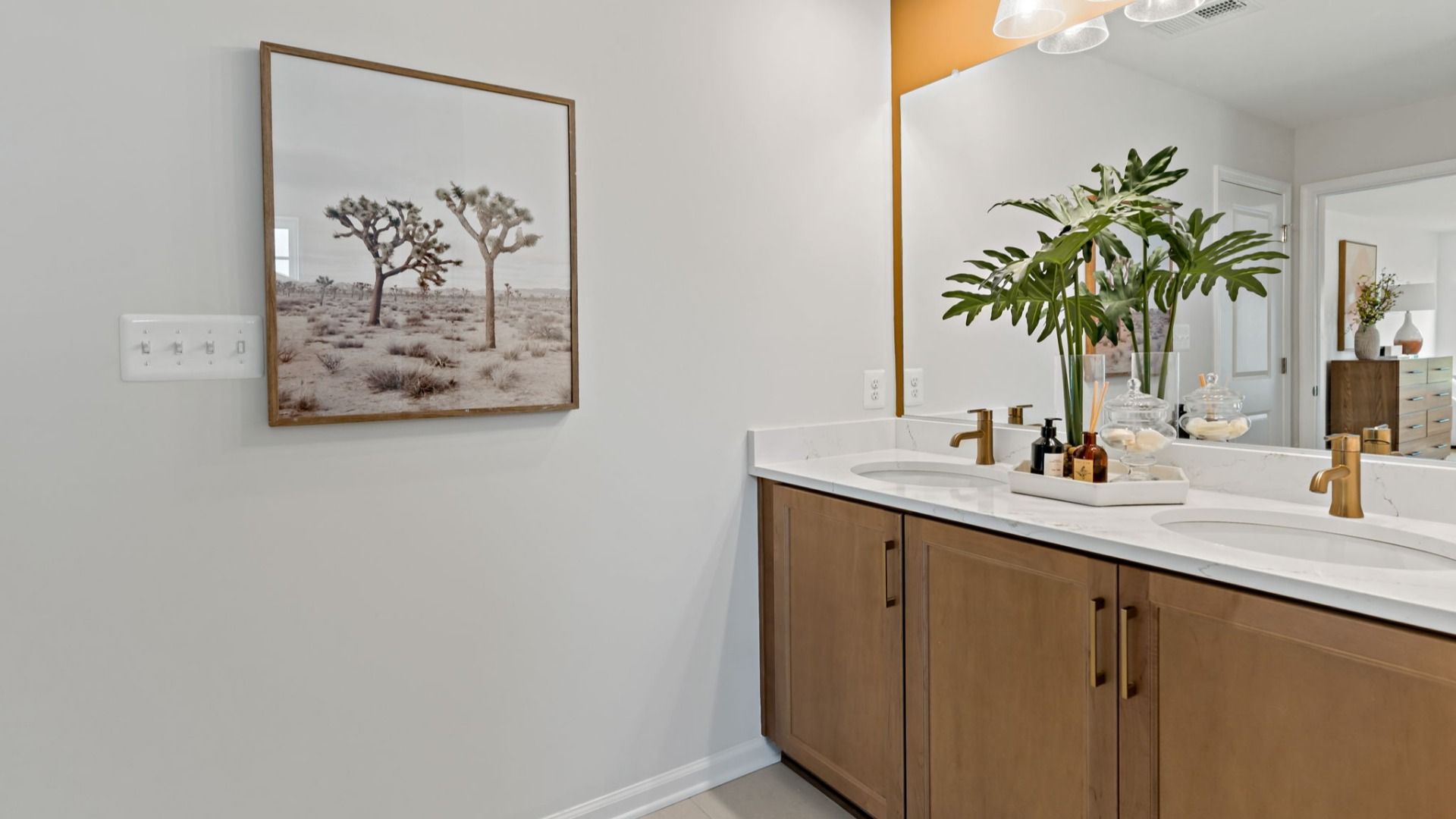 Stylish sink in the bathroom of a South Brook home, Inwood, WV, showcasing modern fixtures and elegant design.