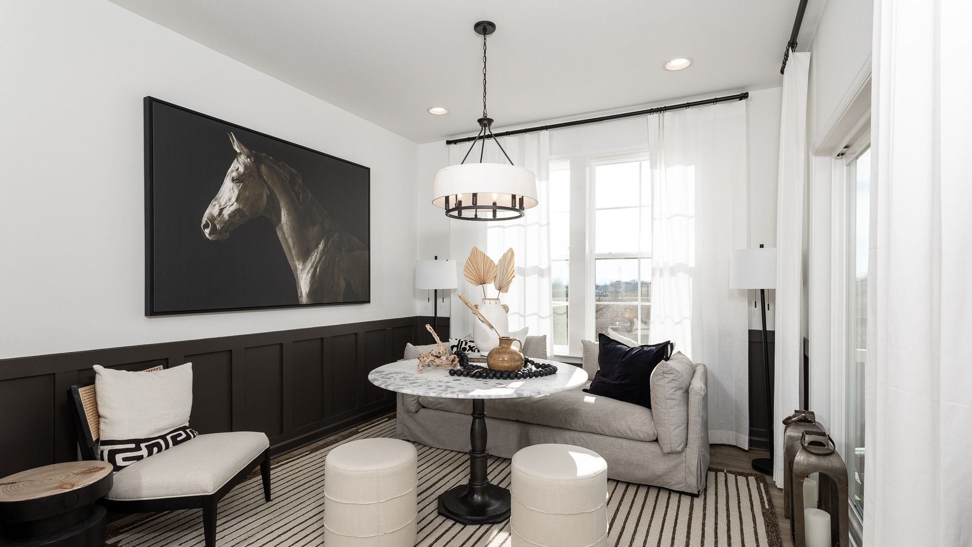 Unwind in the bright morning room of the Bedford II floor plan.