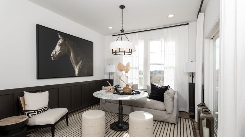 Unwind in the bright morning room of the Bedford II floor plan.