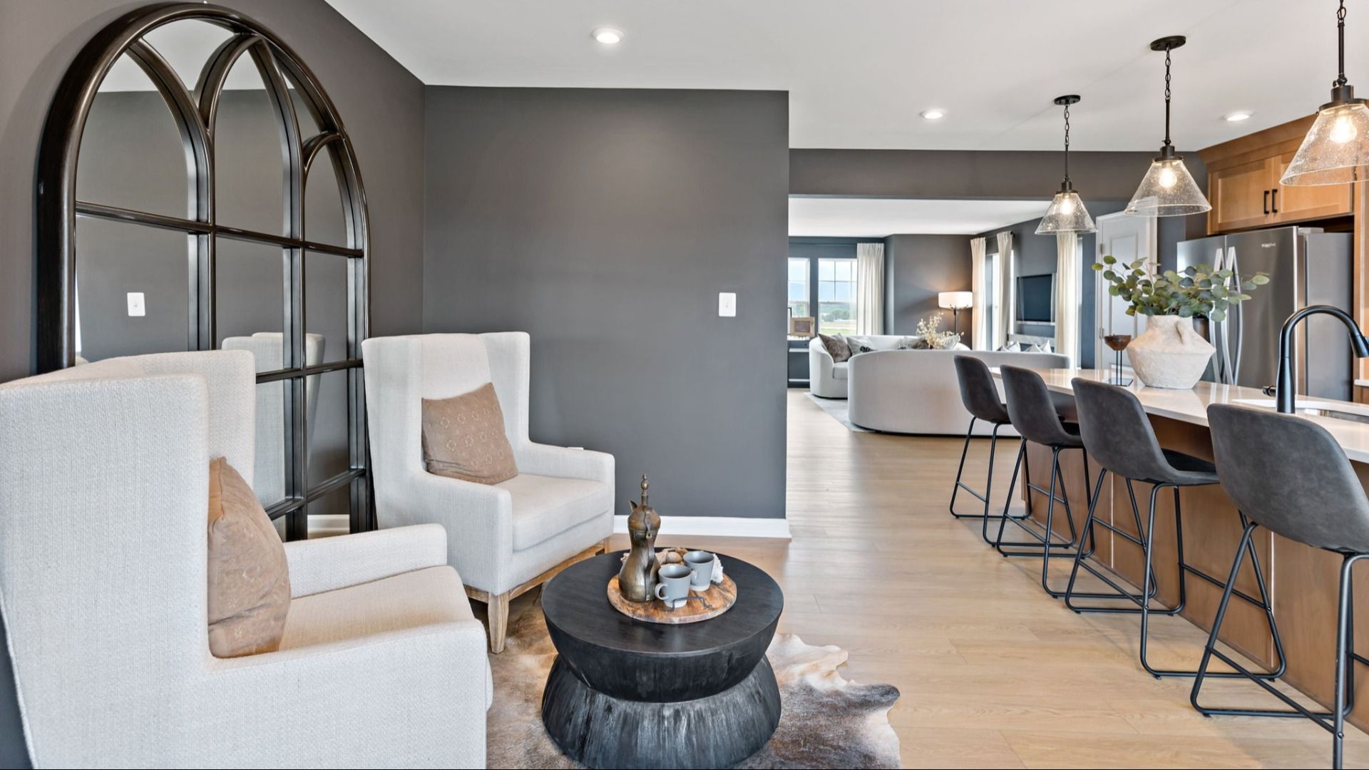 Enjoy a country kitchen option in the York II home plan, ideal for cooking and entertaining.
