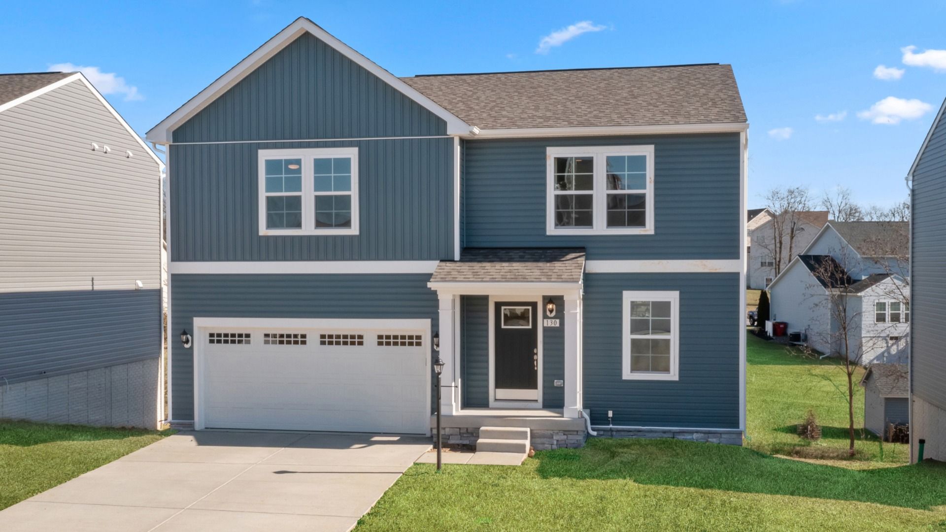 Whitehall II home plan exterior elevation 2 at the DRB Homes community Stony Run in Dillsburg, PA