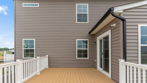 Step outside to the spacious deck in the Carnegie II, offering seamless indoor-outdoor living.