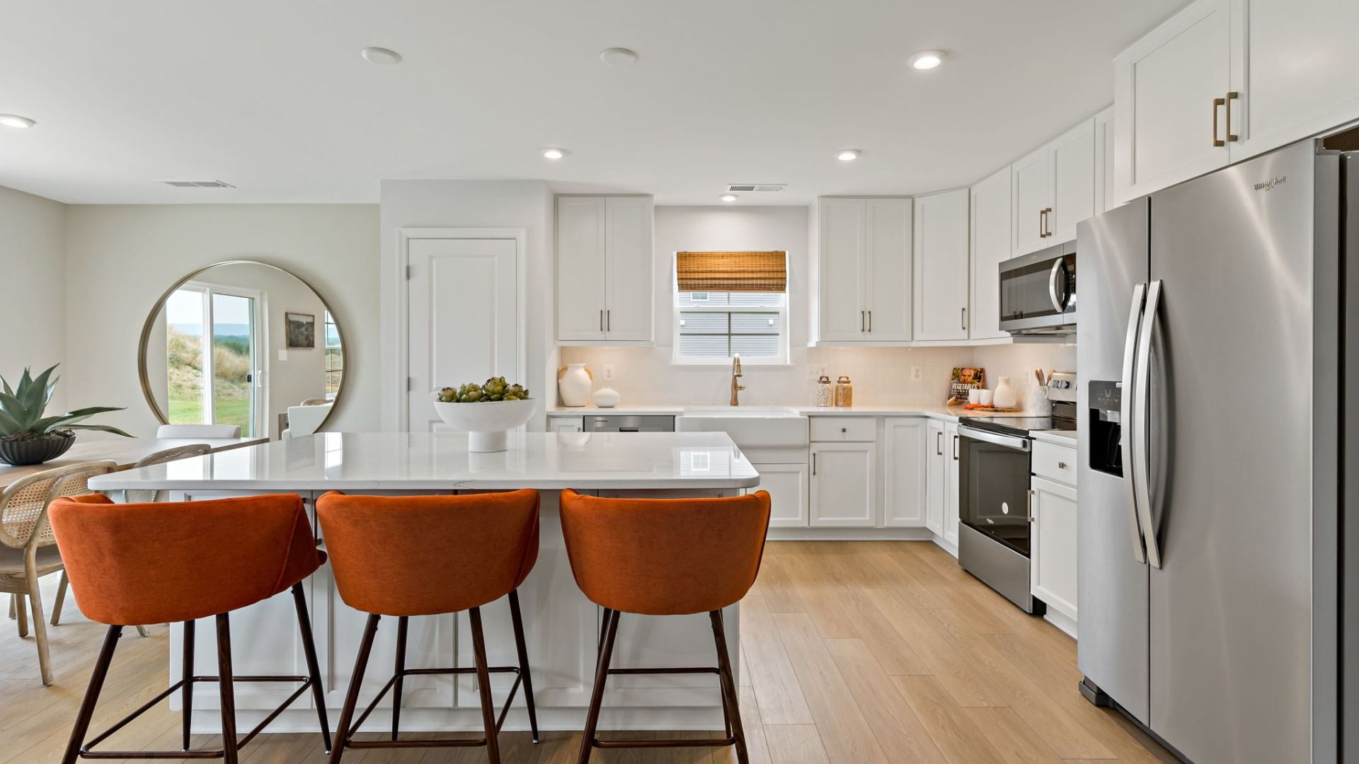 Enjoy cooking in the Edgewood II kitchen, featuring a bright layout and stainless appliances.