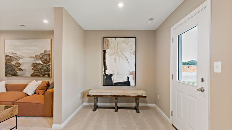 A cozy flex room in the York II Garage featuring natural light, a perfect place for extra decor.