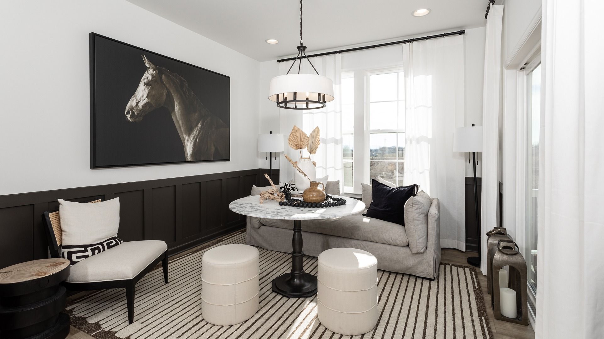 Relax in the sunny morning room of the Darlington II floor plan.