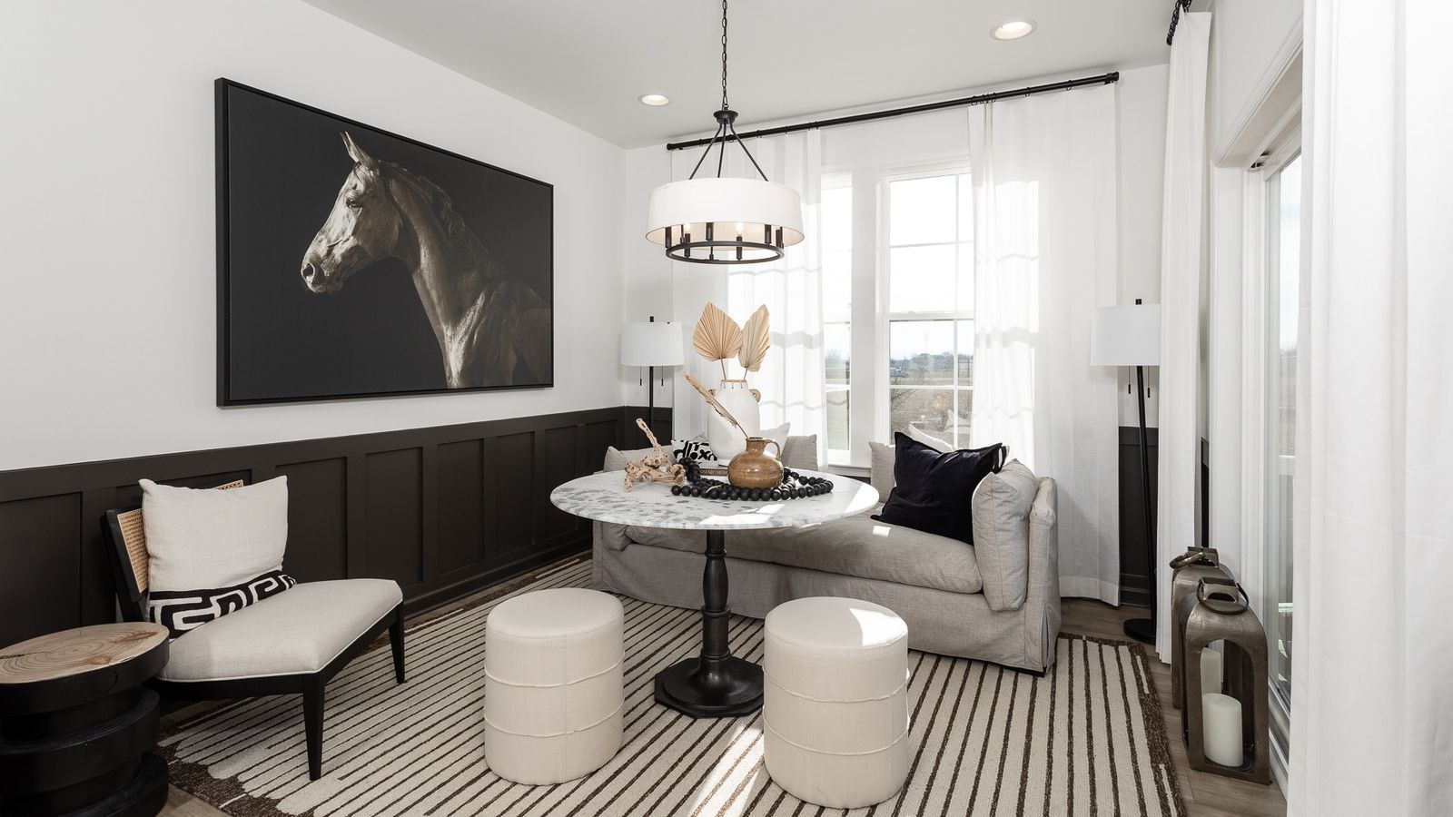 Relax in the sunny morning room of the Bedford II floor plan.