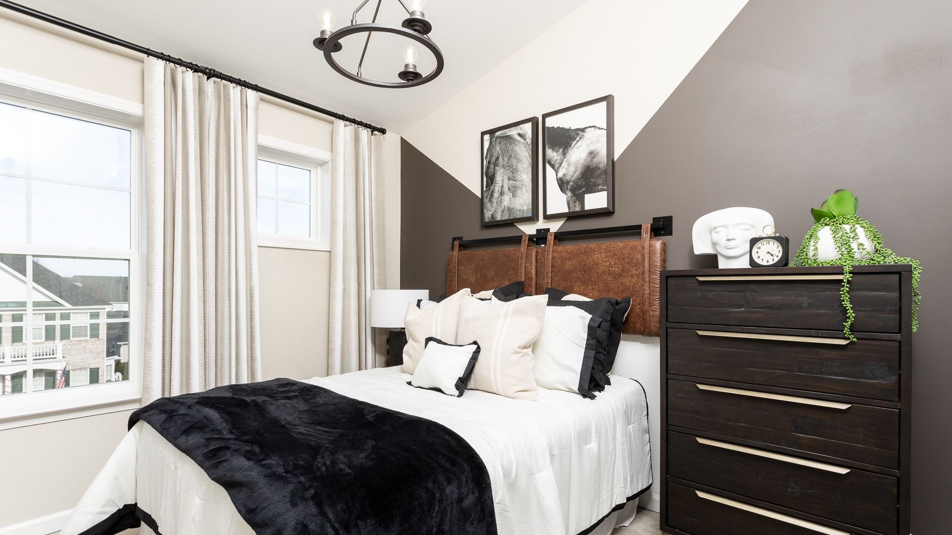 Discover the charming second bedroom in the Darlington II floor plan, perfect for guests or family.
