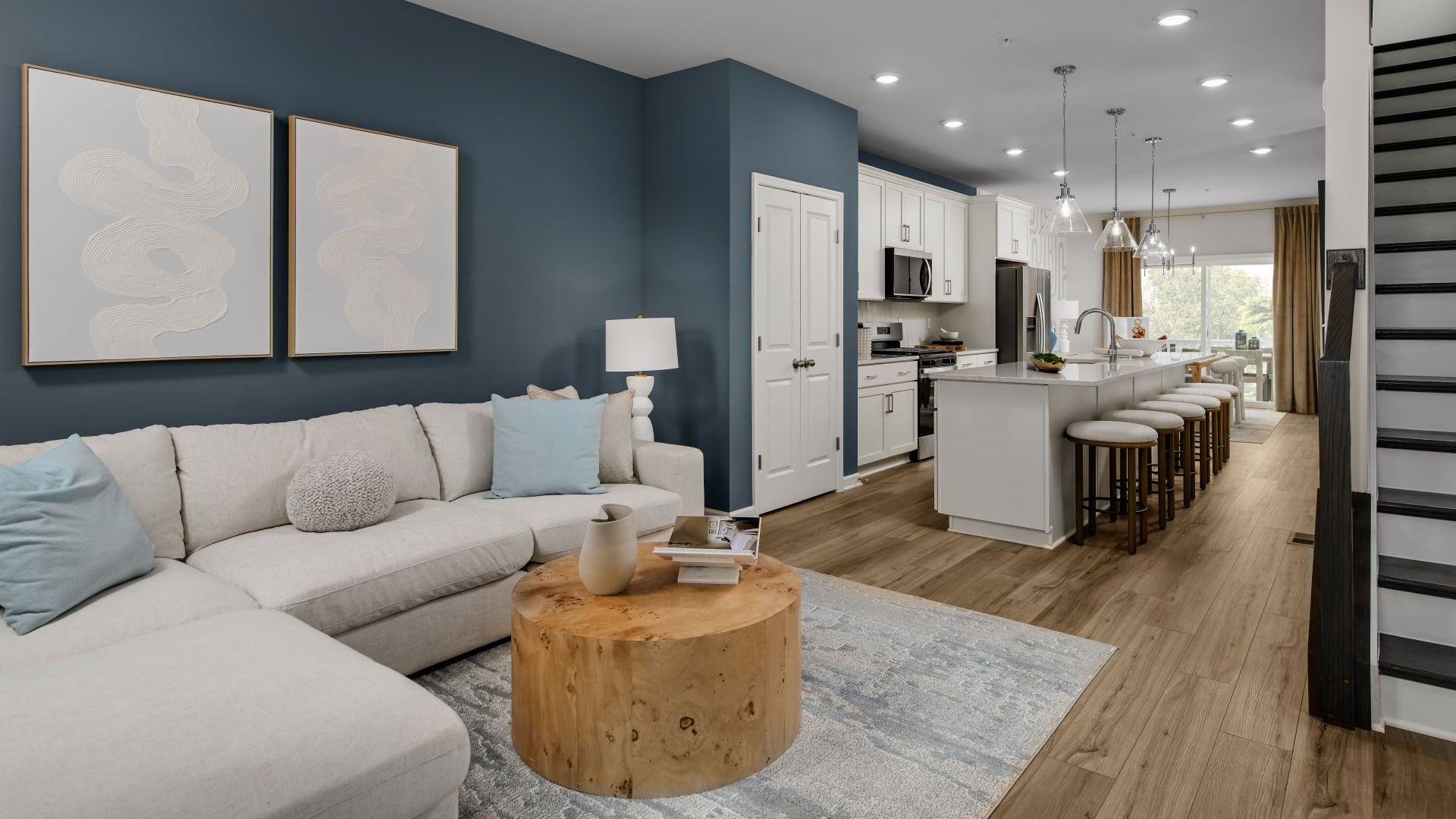 Alden II Living Room and Kitchen