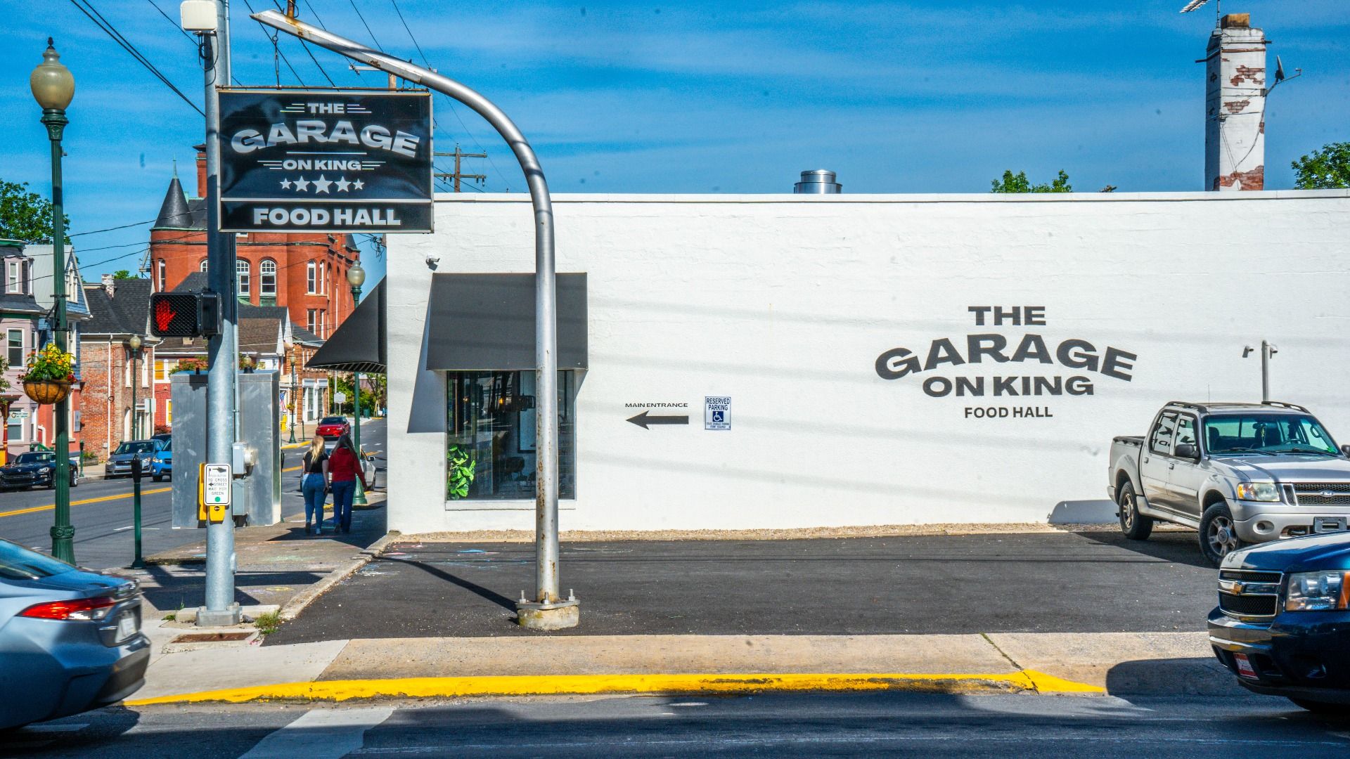 Multiple dining options at the nearby Garage on King Food Hall.
