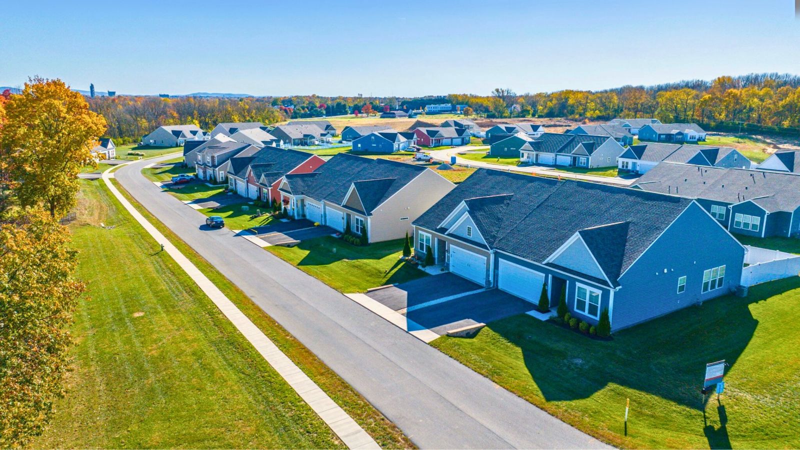 Cosmos Street in the Rosehill Manor community, showcasing a charming and inviting neighborhood.