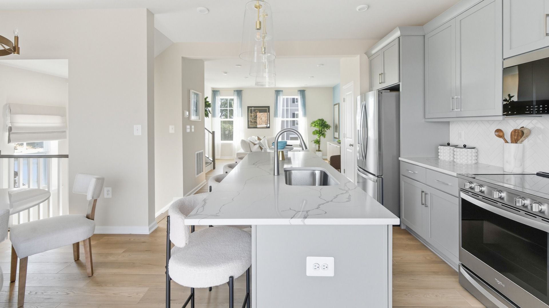 Bedford II Country Kitchen and Living Room