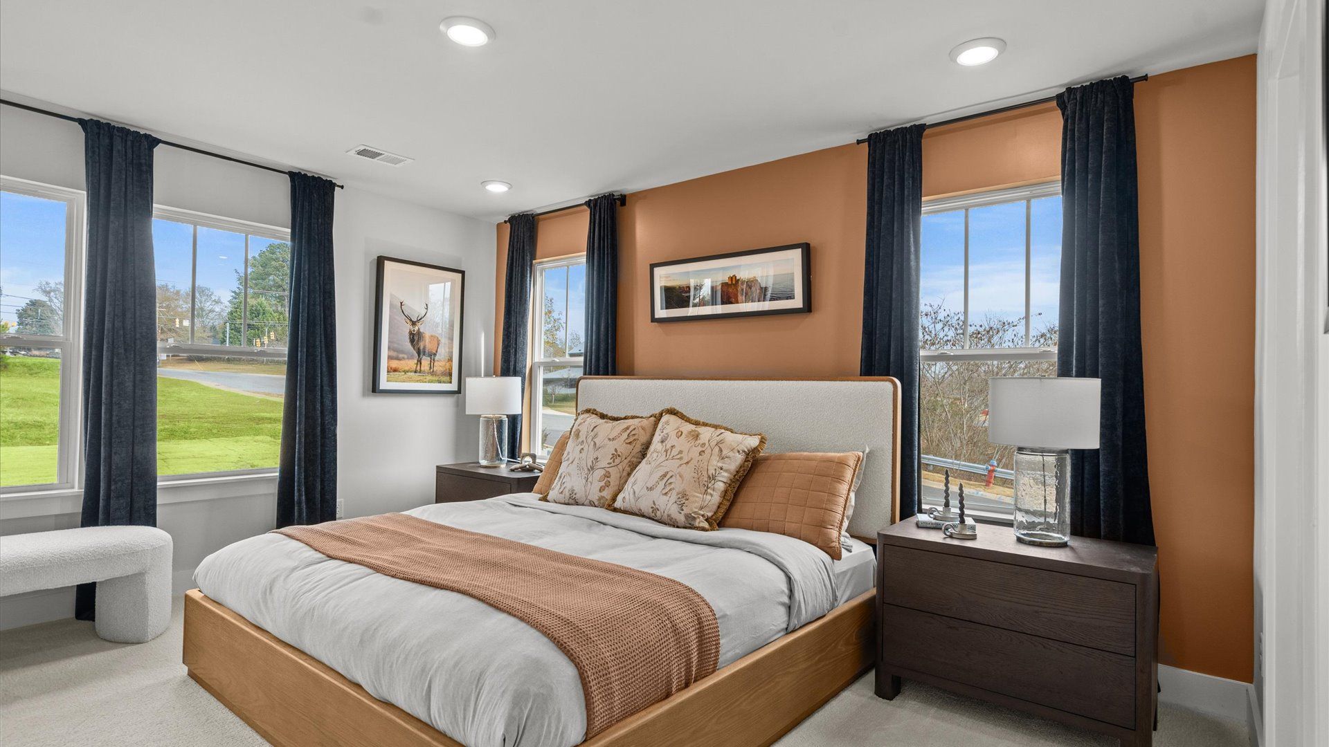 Memorable mornings begin in this tasteful and thoughtfully crafted primary suite in this townhome at El Dorado