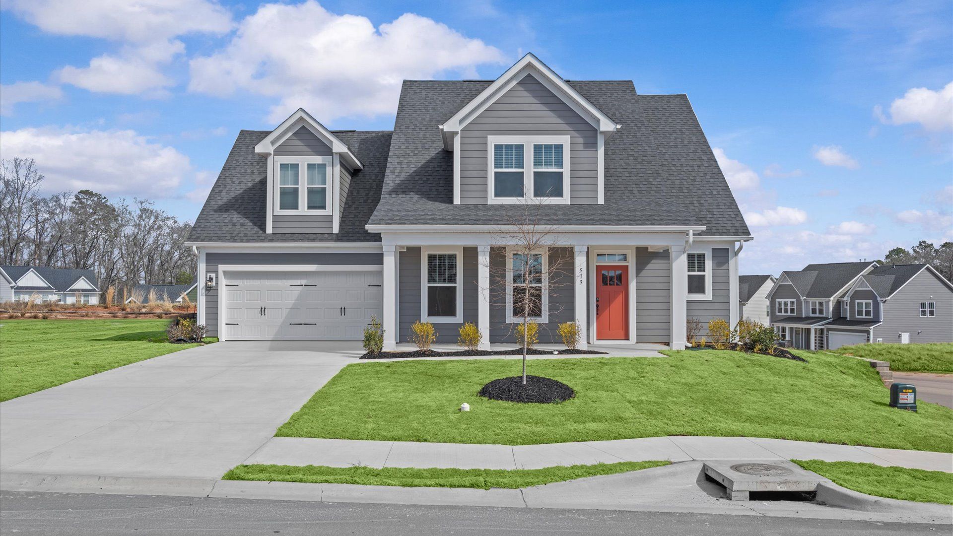 Functional design and eye-catching details in this accomplished townhome at Benjamin's Grove