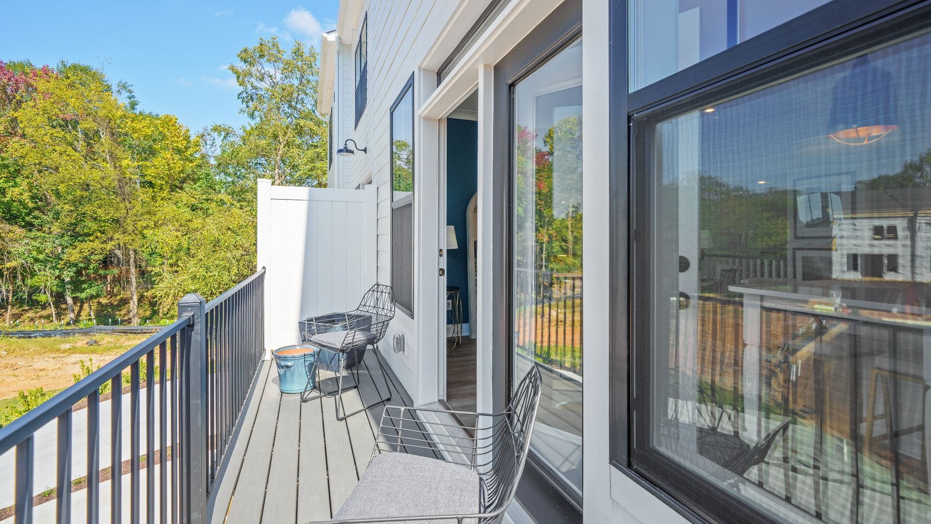 Exclusive rear porch with accomplished detail and elevated outdoor living potential near Downtown Greenville