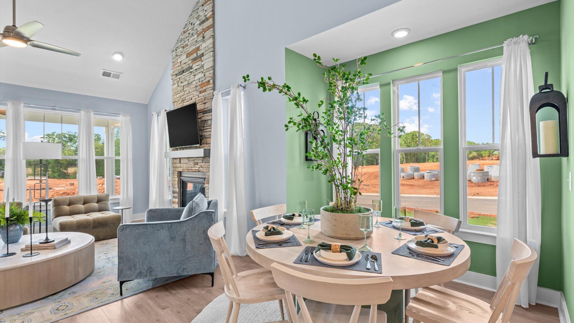 Functional and stylish breakfast area in our highly sought-after Robert's Farm community in Greenville, SC