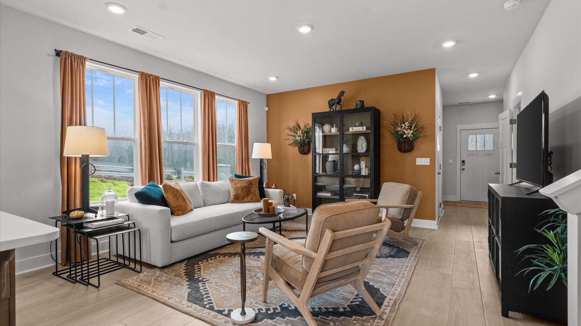 Highly functional family room with established charm and current styling in a reputable community