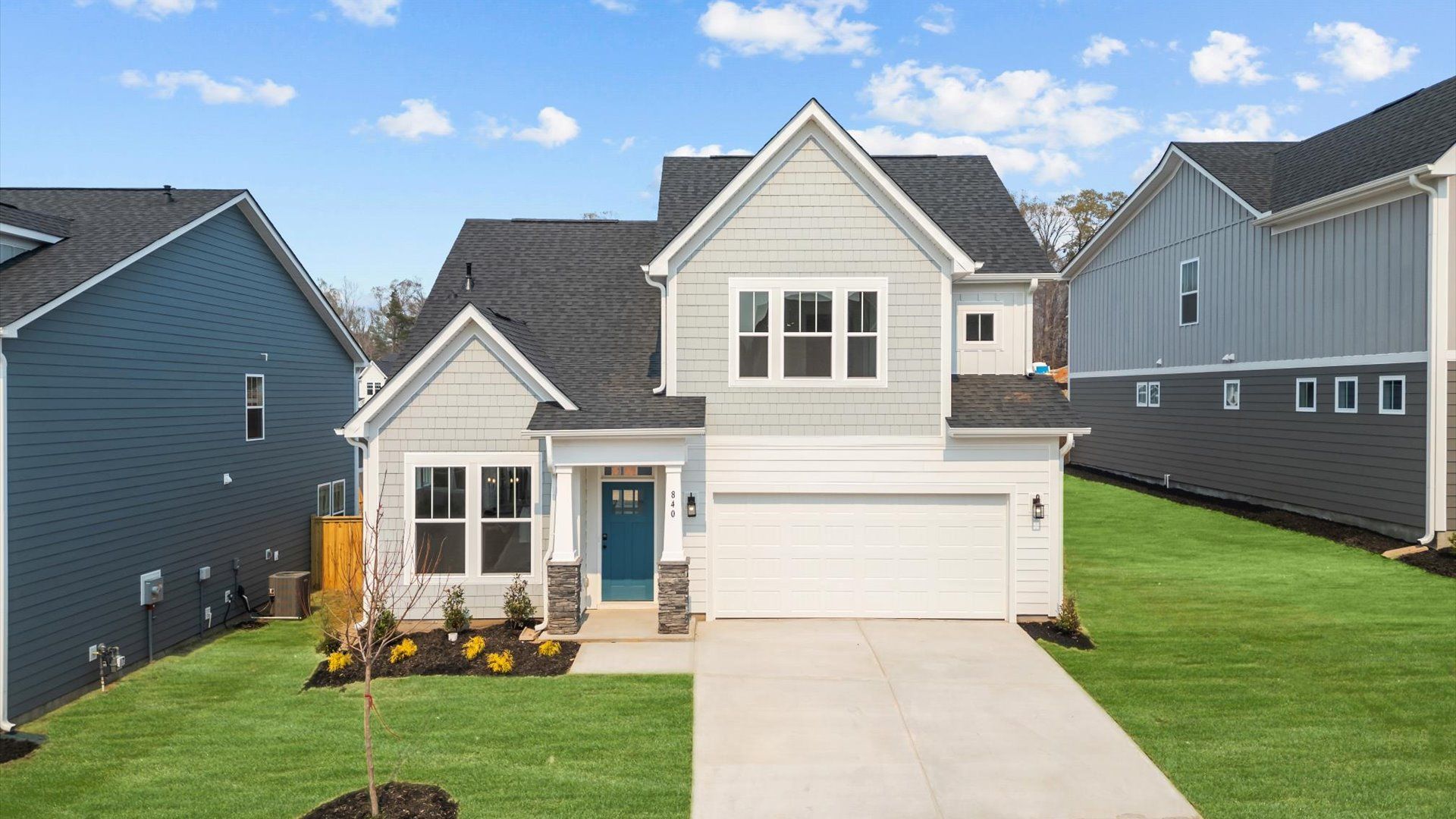Elevation 2 example of the Finley Design at the new Barton Hollow community