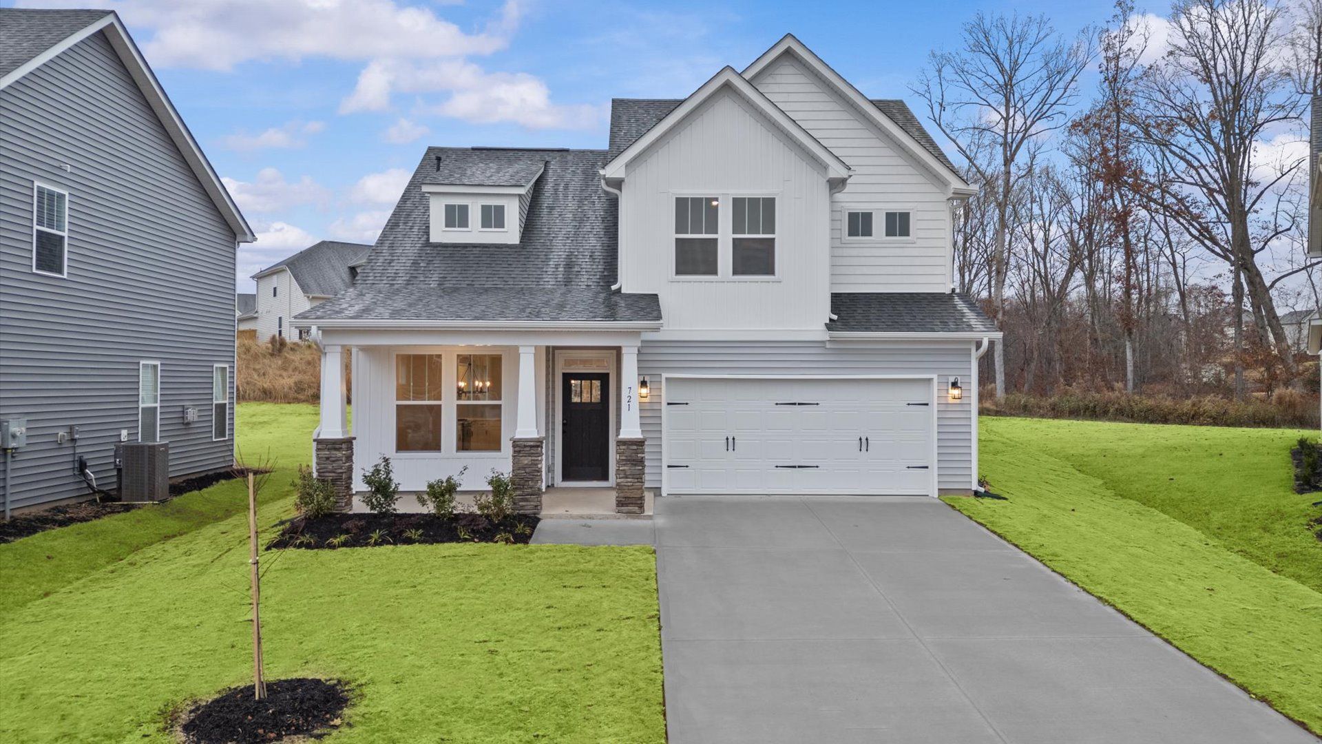 Elevation 3 example of the Finley Design at the new Barton Hollow community