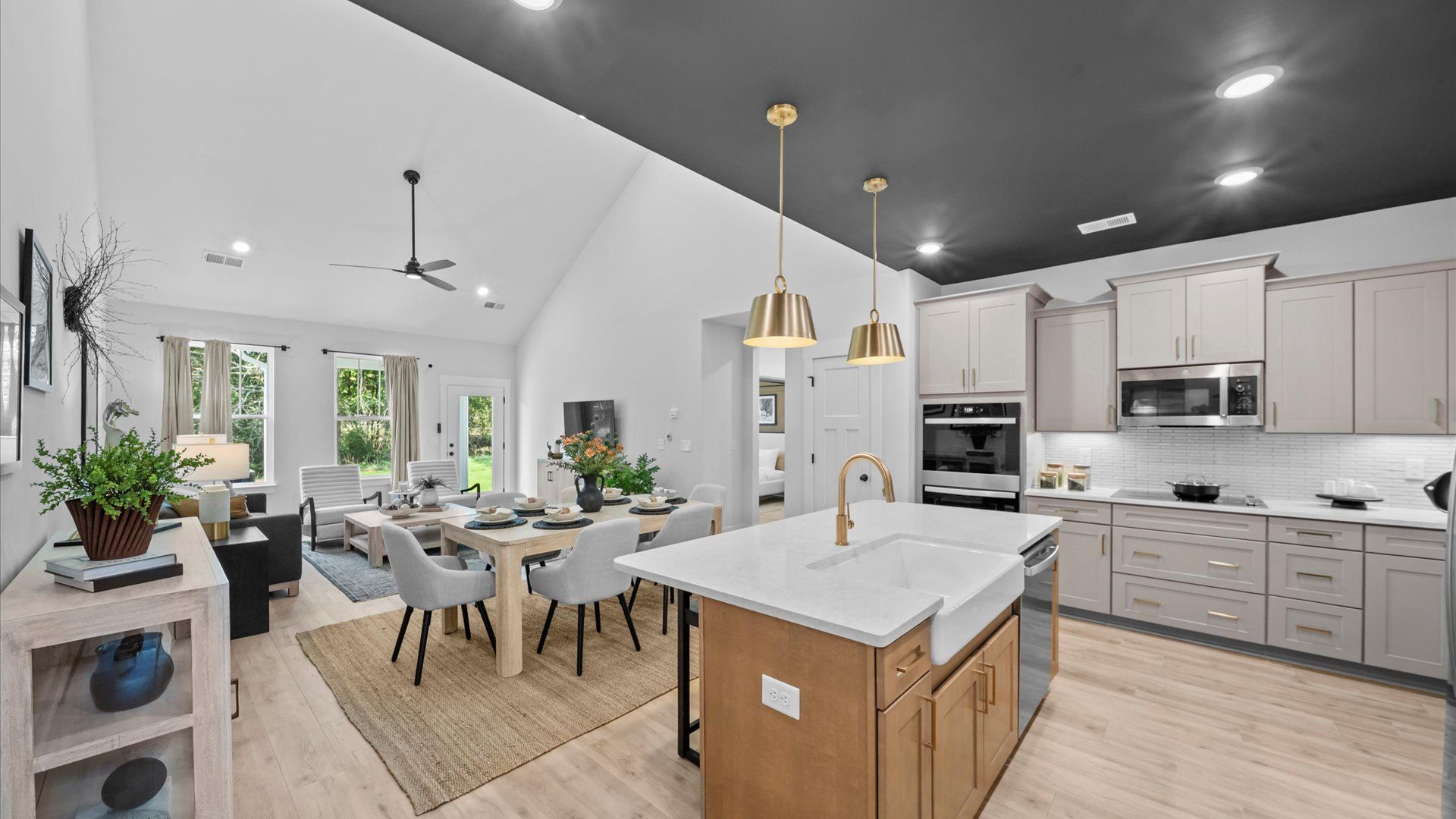Accomplished design in a kitchen that blends function and form with a right-sized island in Fountain Inn, SC