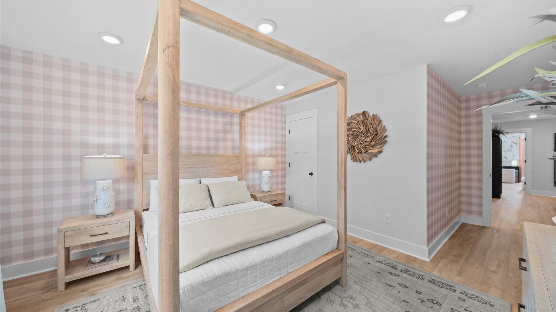 Superior hardwood flooring enhances the comfort and style of every secondary bedroom at Barton Hollow