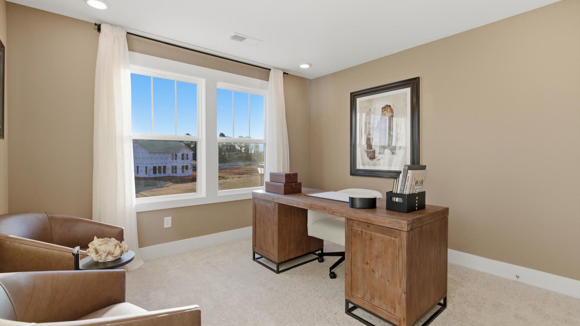 Refined and quiet home office—perfect for focused work or peaceful retreat located in Greenville, SC