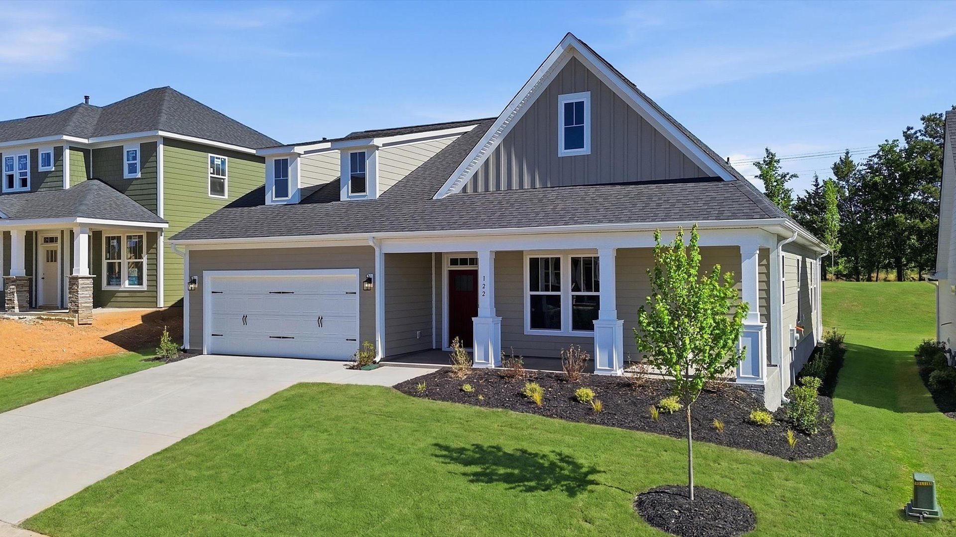 Stylish front elevation with accomplished design and high standards throughout at the Benjamin's Grove community