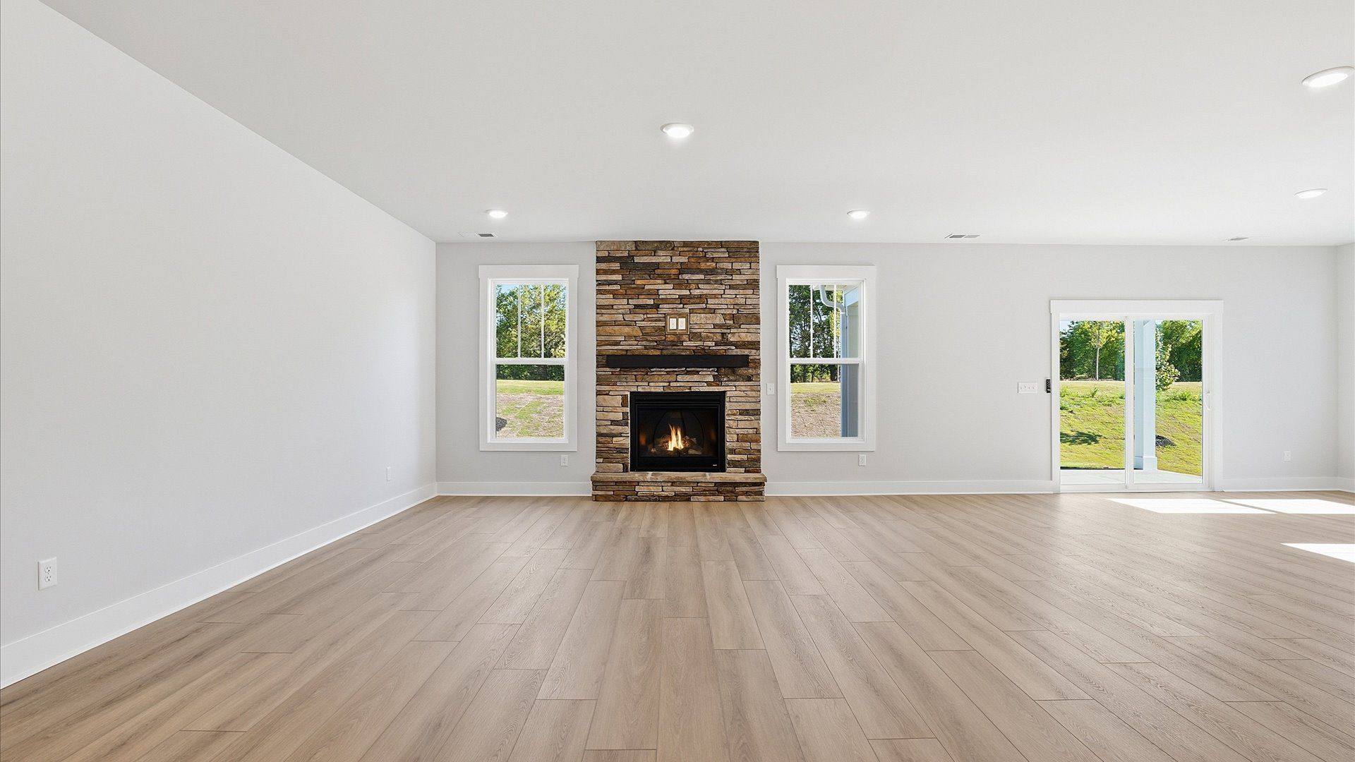 Highly functional family room with established charm and current styling in a reputable community in Woodruff, SC