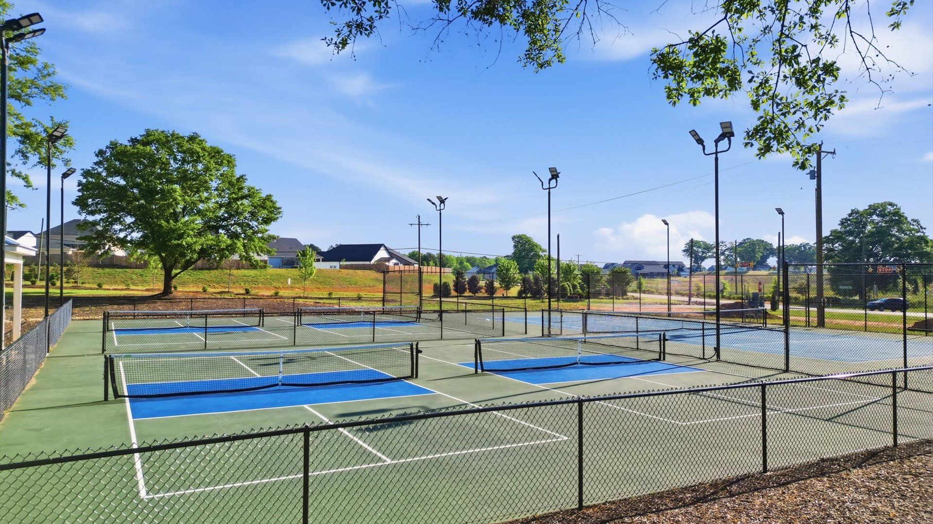 Pickleball courts minutes from Anderson University at the Village at Midway amenity center located in Anderson, SC