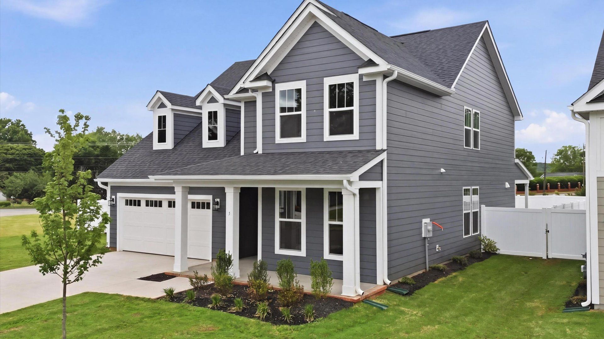 Notable street presence with tasteful elevation and thoughtful landscaping located at Pelham Crossing in Greenville, SC