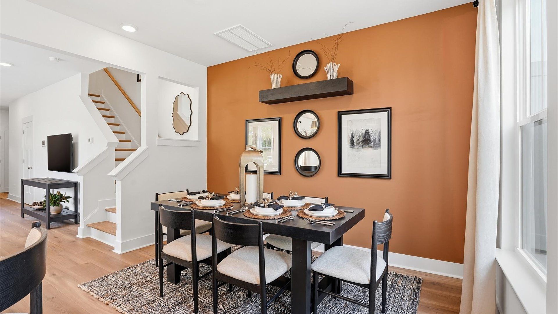 Inviting breakfast area with a seamless connection to the kitchen for everyday living at the Marion Square community