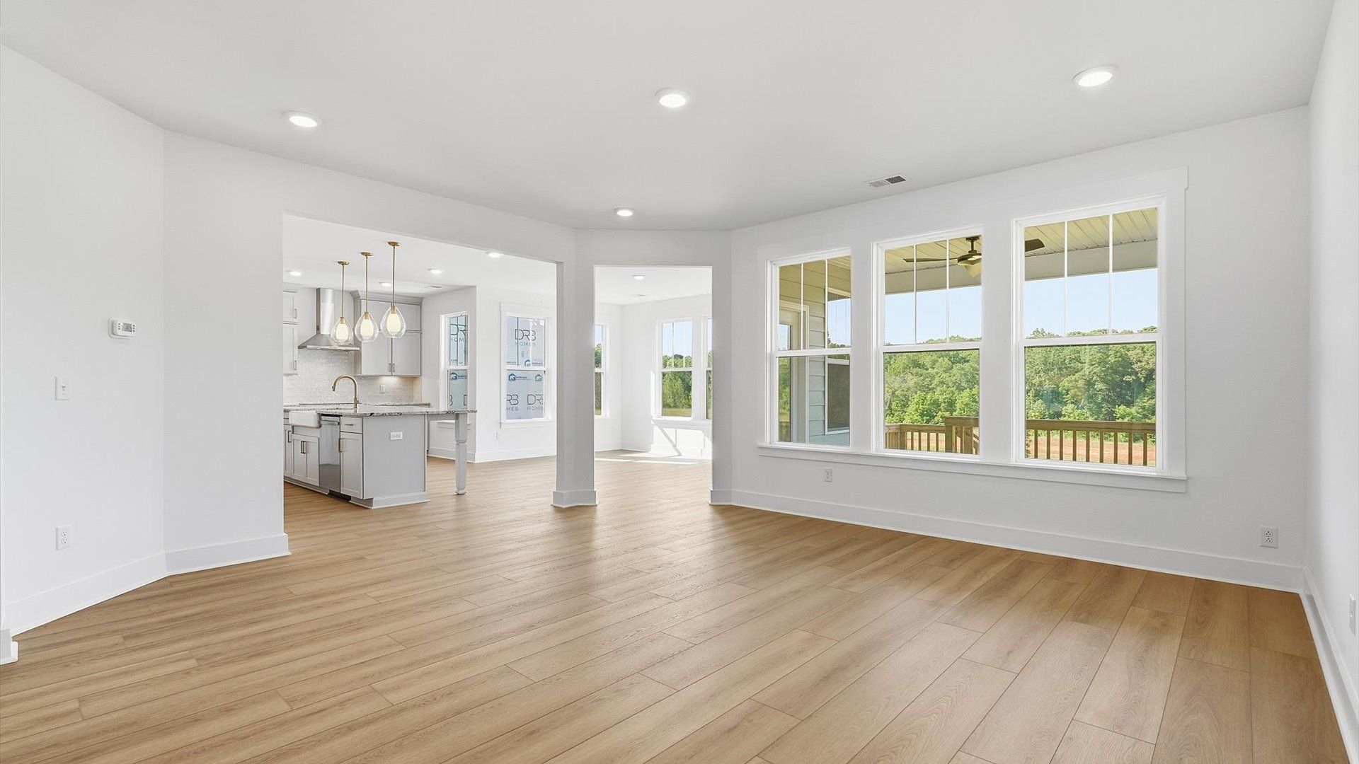 First-rate living space with tasteful hardwood floors and a functional open-concept design located in Woodruff, SC
