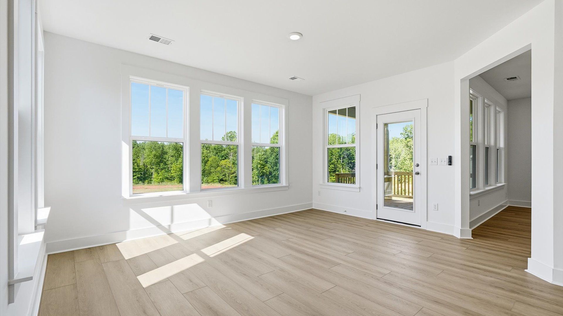 Comfortable morning room with beautiful natural light and functional living space located at Pinebrook