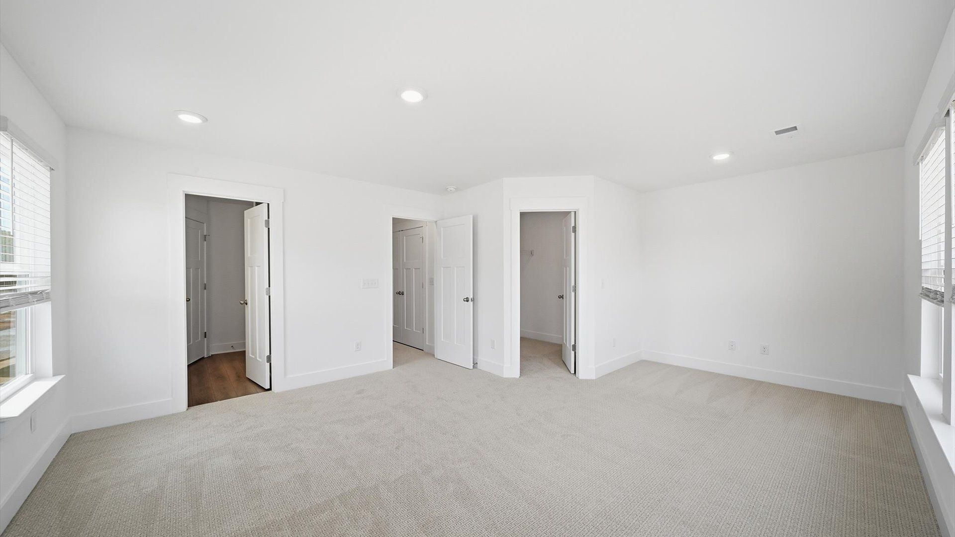 Memorable mornings begin in this tasteful and thoughtfully crafted primary suite at the Barton Hollow community